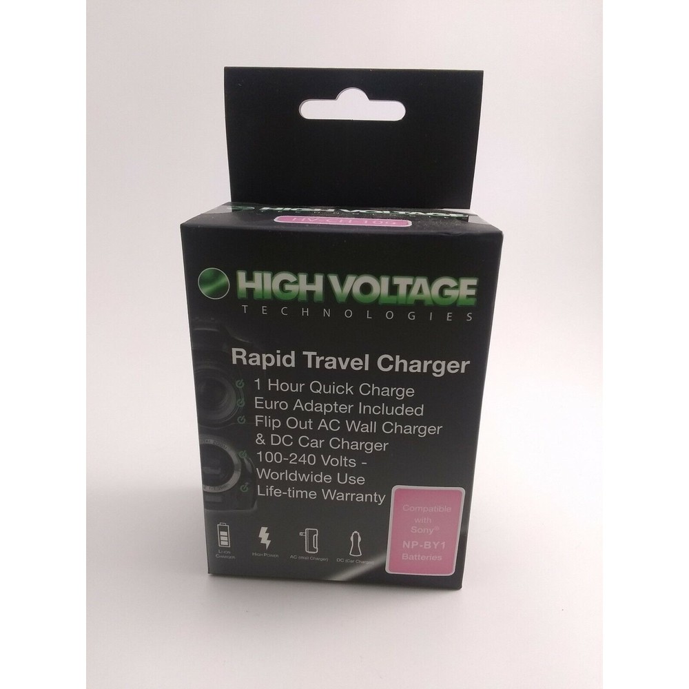 Wholesale Lot Hi Voltage Technologies Rapid Travel Charger HV-CH-106 Sony NP-BY1